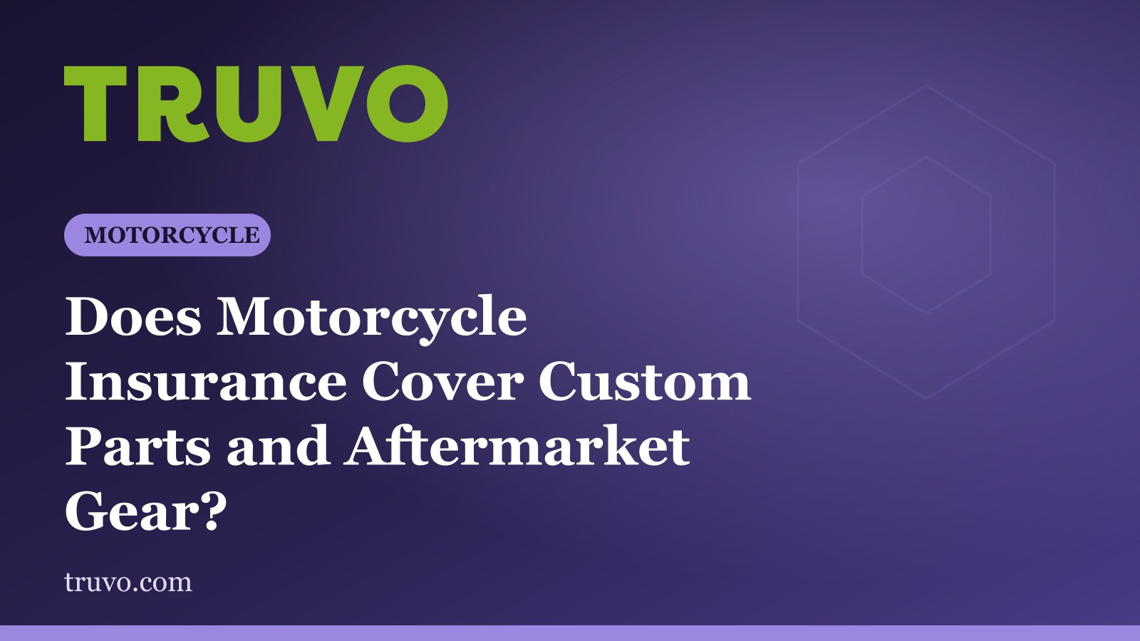 Does Motorcycle Insurance Cover Custom Parts and Aftermarket Gear?