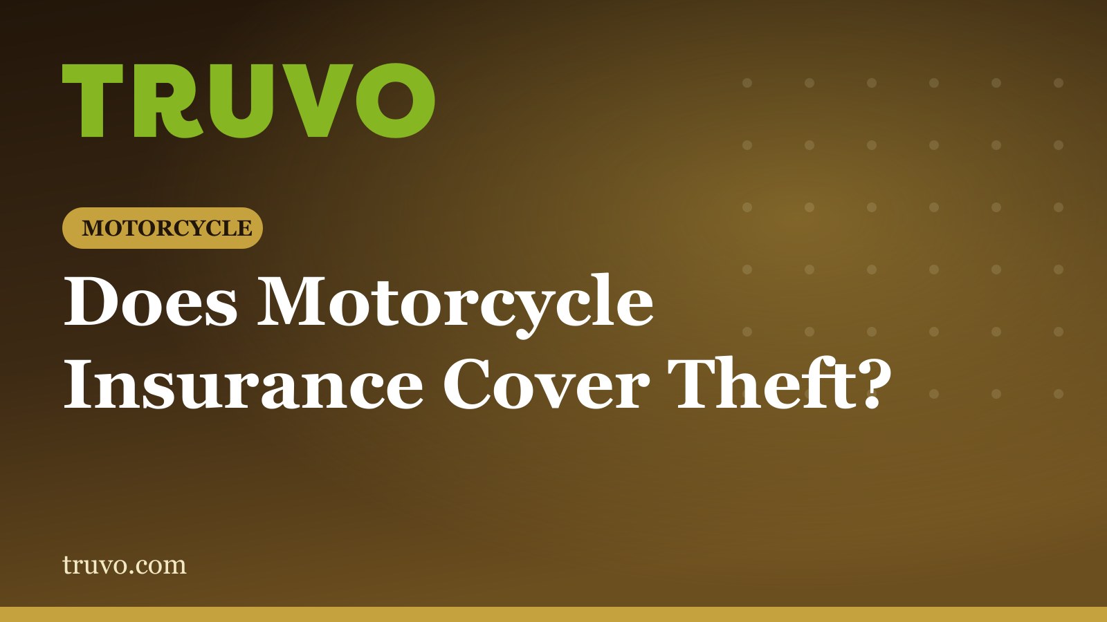 Does Motorcycle Insurance Cover Theft?