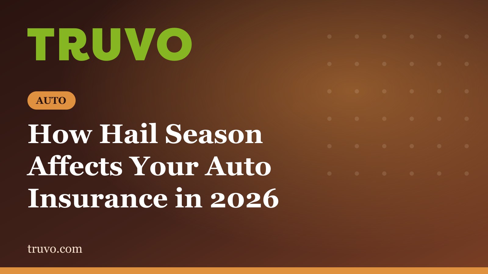 How Hail Season Affects Your Auto Insurance in 2026