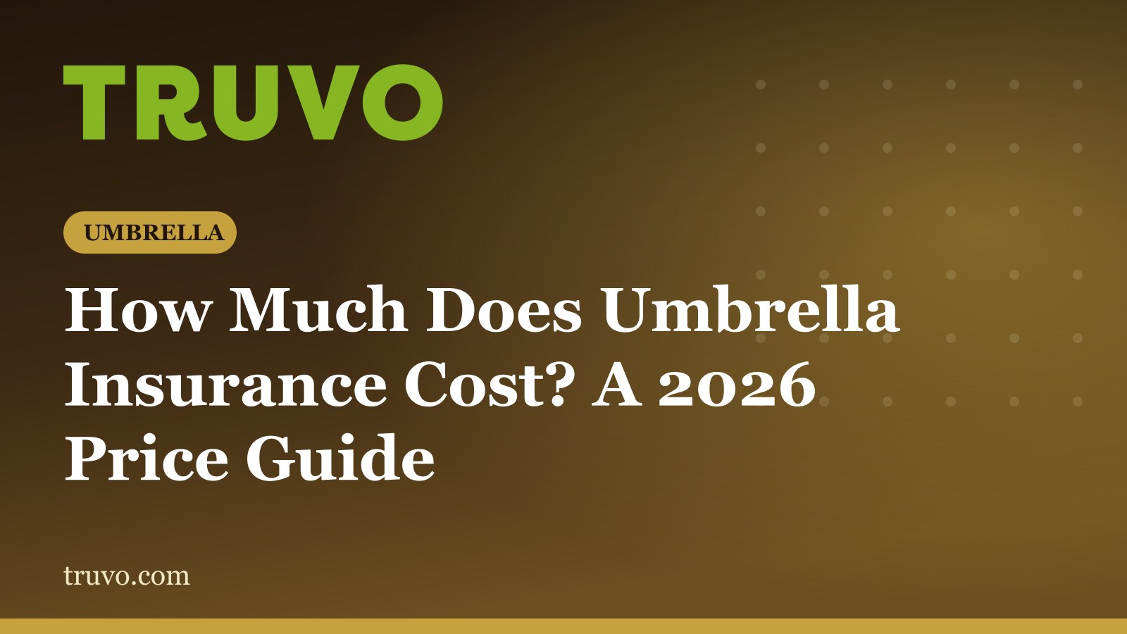 How Much Does Umbrella Insurance Cost? A 2026 Price Guide