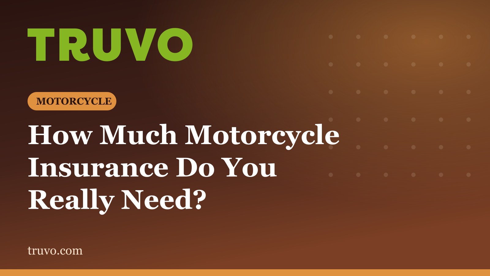 How Much Motorcycle Insurance Do You Really Need?