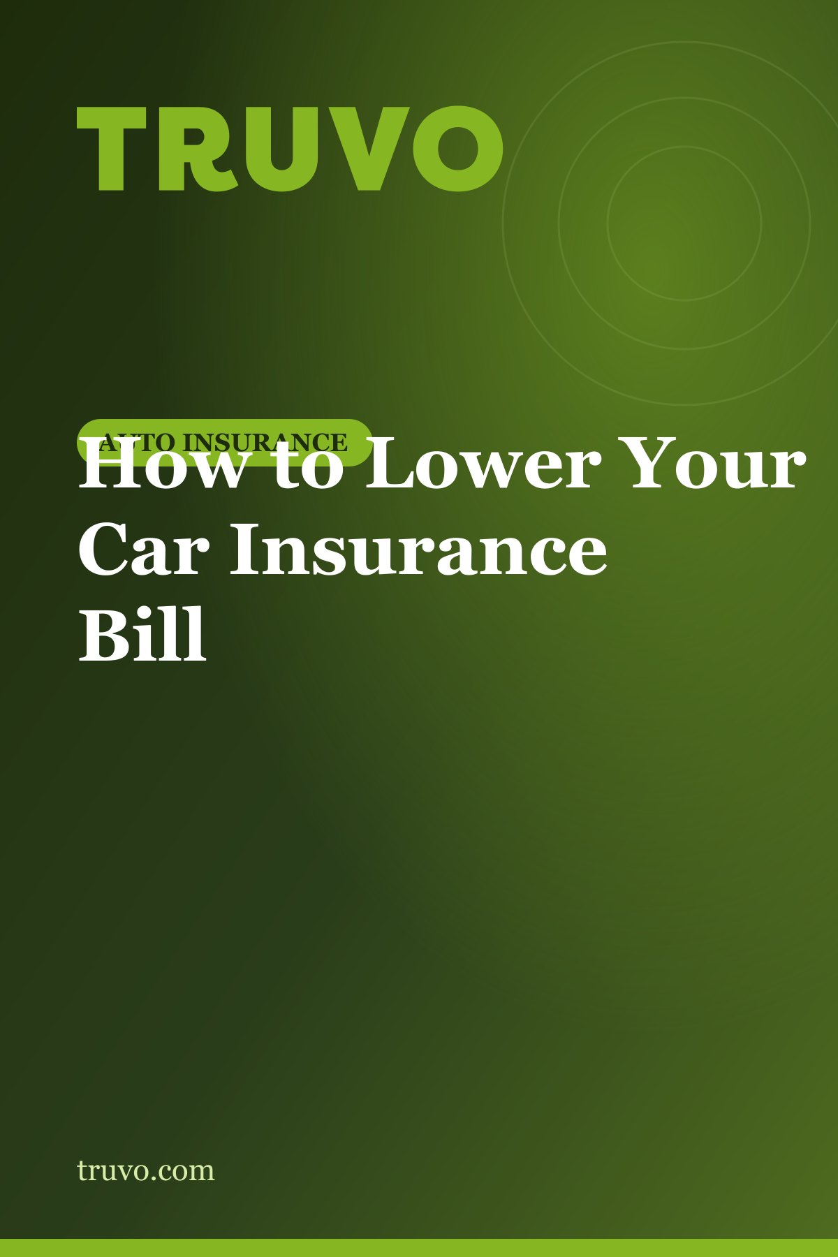 How to Lower Your Car Insurance Bill